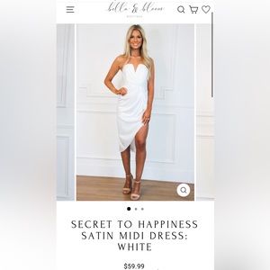 White midi dress perfect for brides